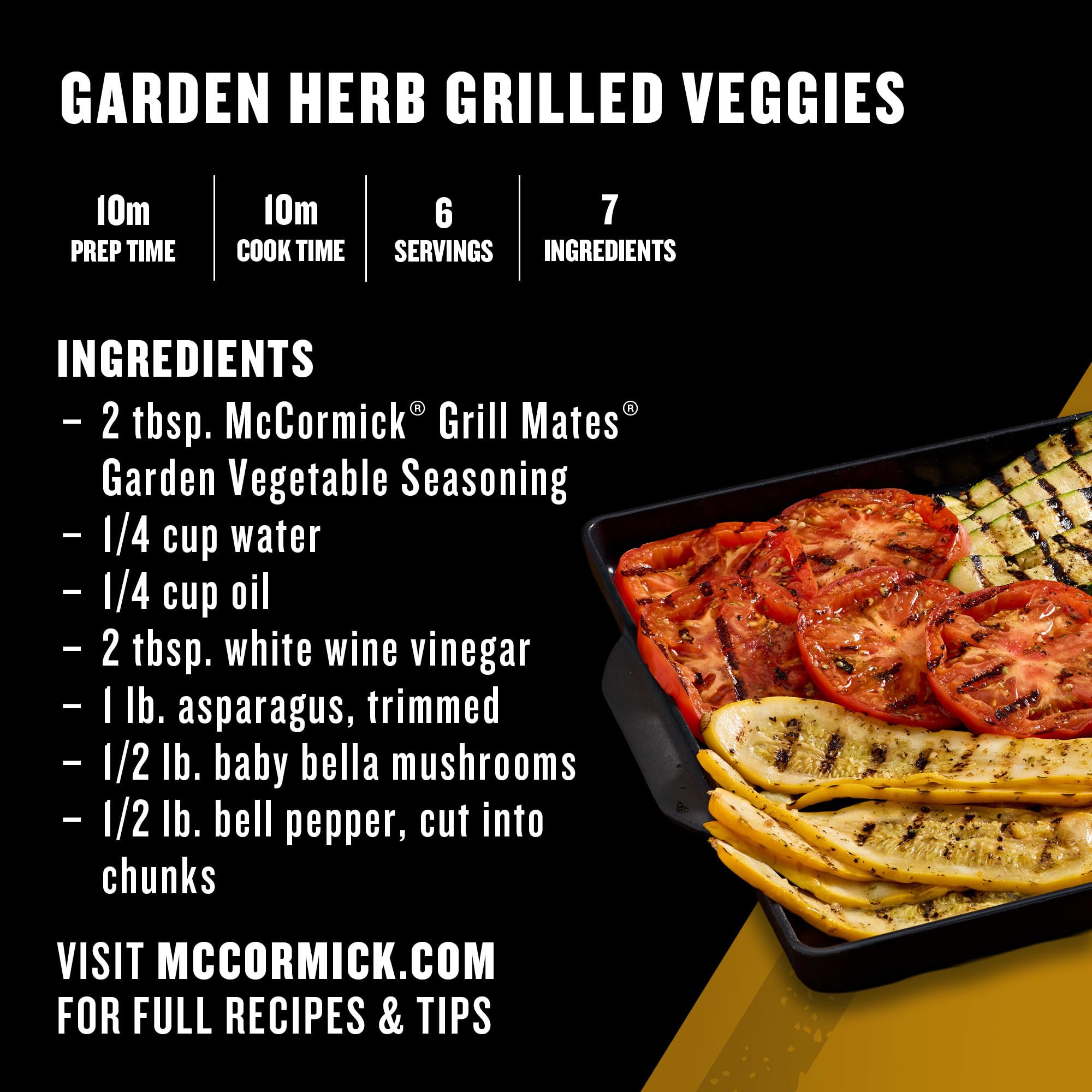 Grill Mates sprinkled on pasta adding instant savory, tomato and herb notes