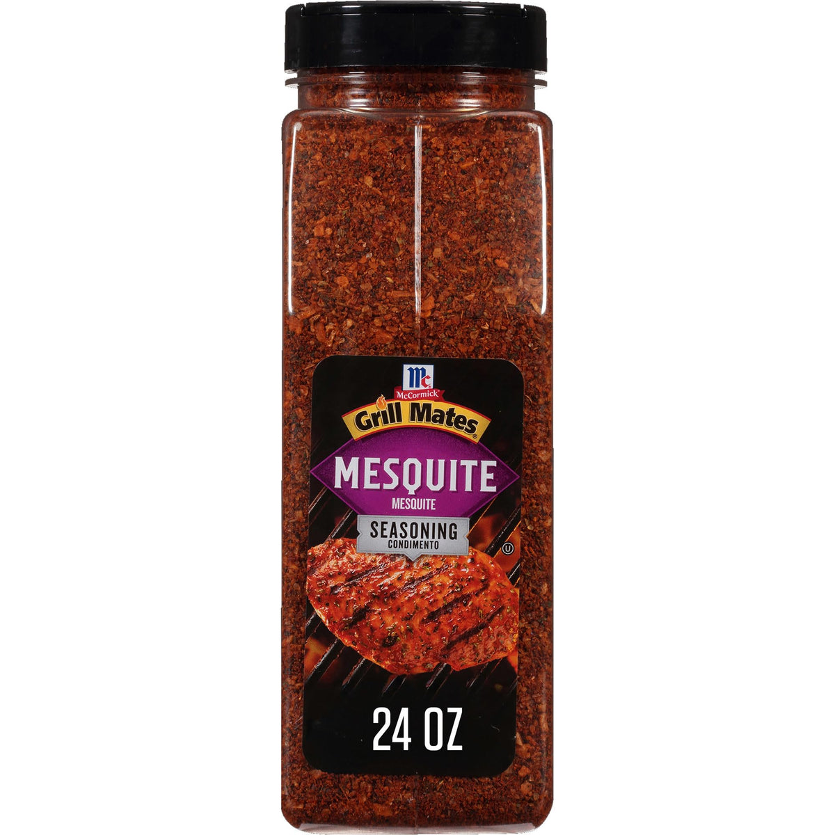 Grill Mates front packaging showing 24 oz container and branding, quick identification benefit