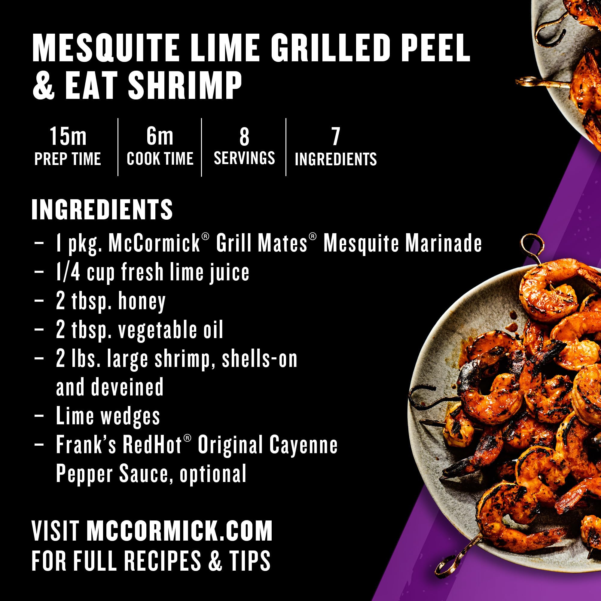 Grill Mates mesquite packet next to ruler for clear size and portion guidance