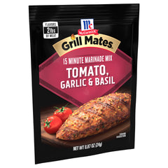 Grill Mates opened packet with seasoning spilling and quick mixing benefit