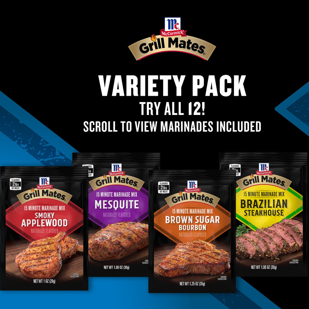 Grill Mates single pouch opened with mix ready to combine for convenience
