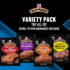 Grill Mates single pouch opened with mix ready to combine for convenience
