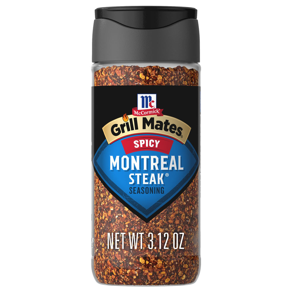 Grill Mates jar front packaging showing bold label and size, convenient pantry supply
