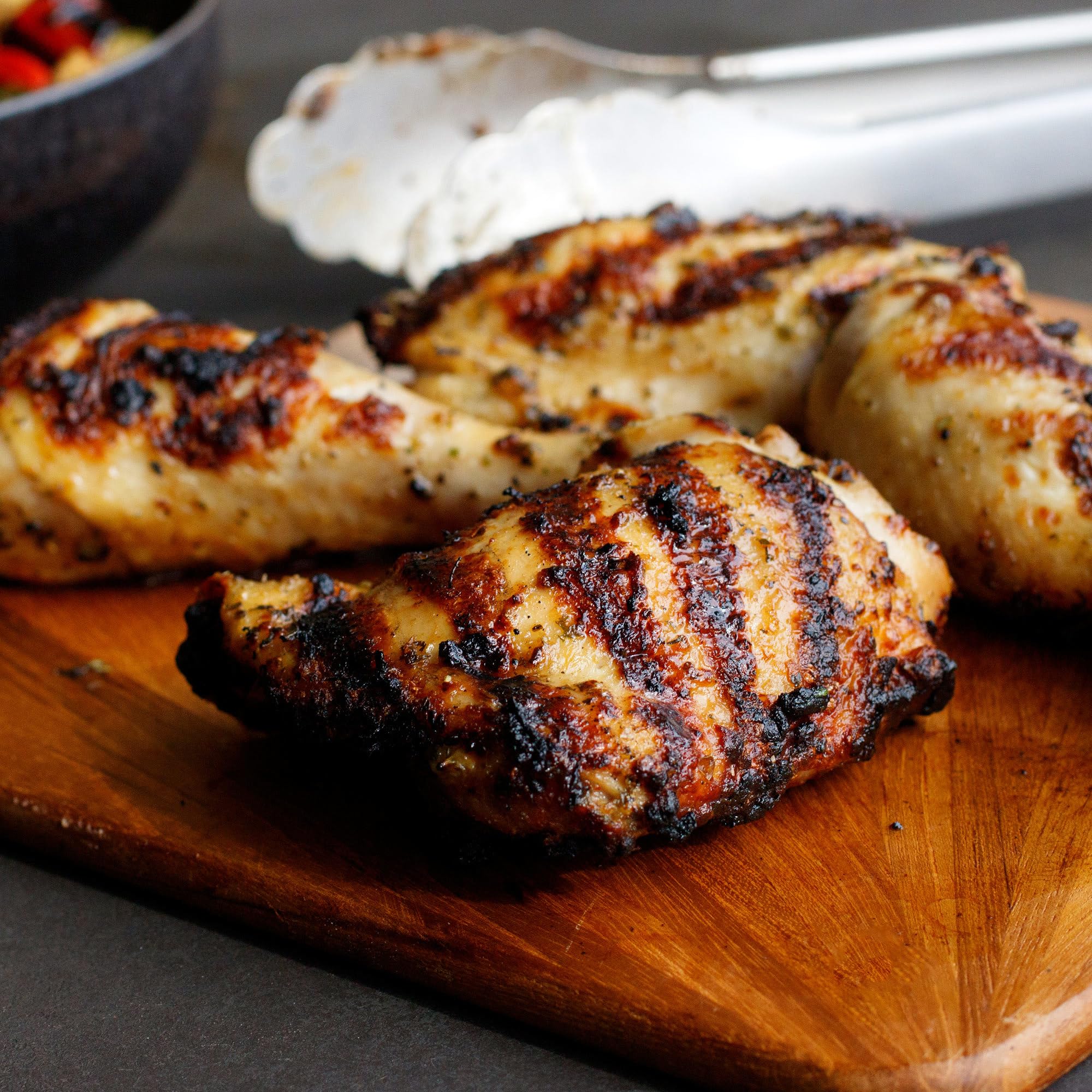 Grill Mates seasoned grilled vegetables on platter delivering vibrant, charred taste