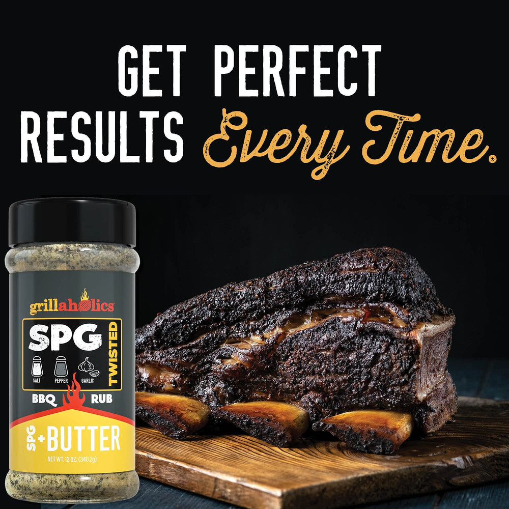 Grillaholics seasoning sprinkled on seared steak for enhanced flavor benefit