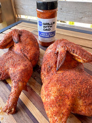 Grillin With Dad on smoked pork shoulder illustrating smoke-ring and bark