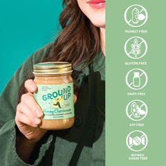 Ground Up spread on toast showing vibrant flavor and serving idea
