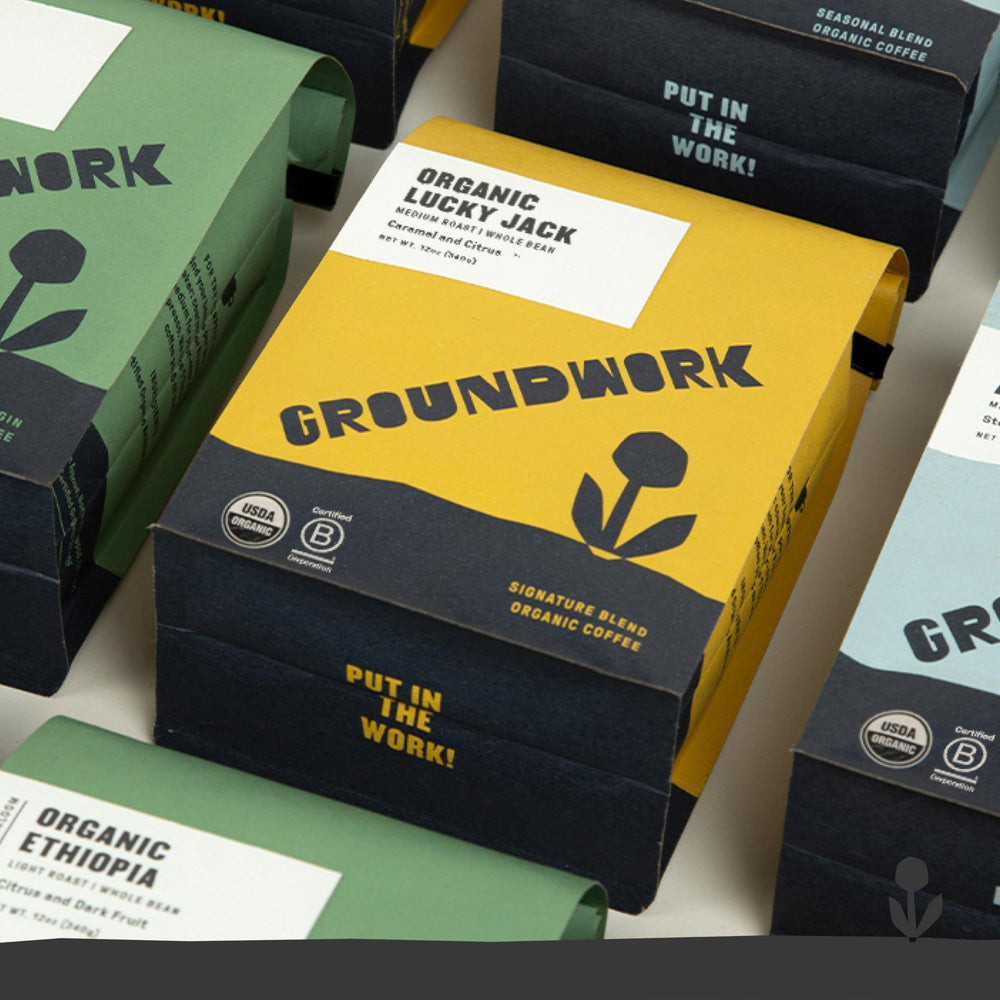 Groundwork Lucky Jack brewed cup in kitchen scene for daily enjoyment