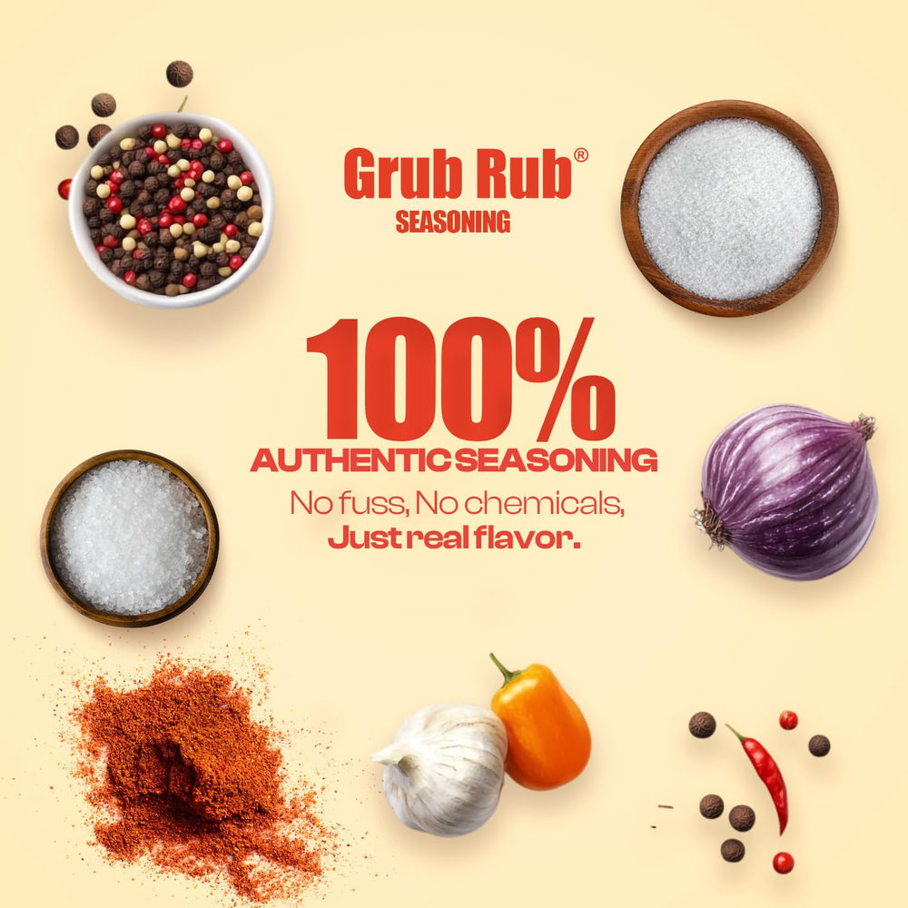 Grub Rub 52 oz next to a water bottle for scale, demonstrates large quantity value