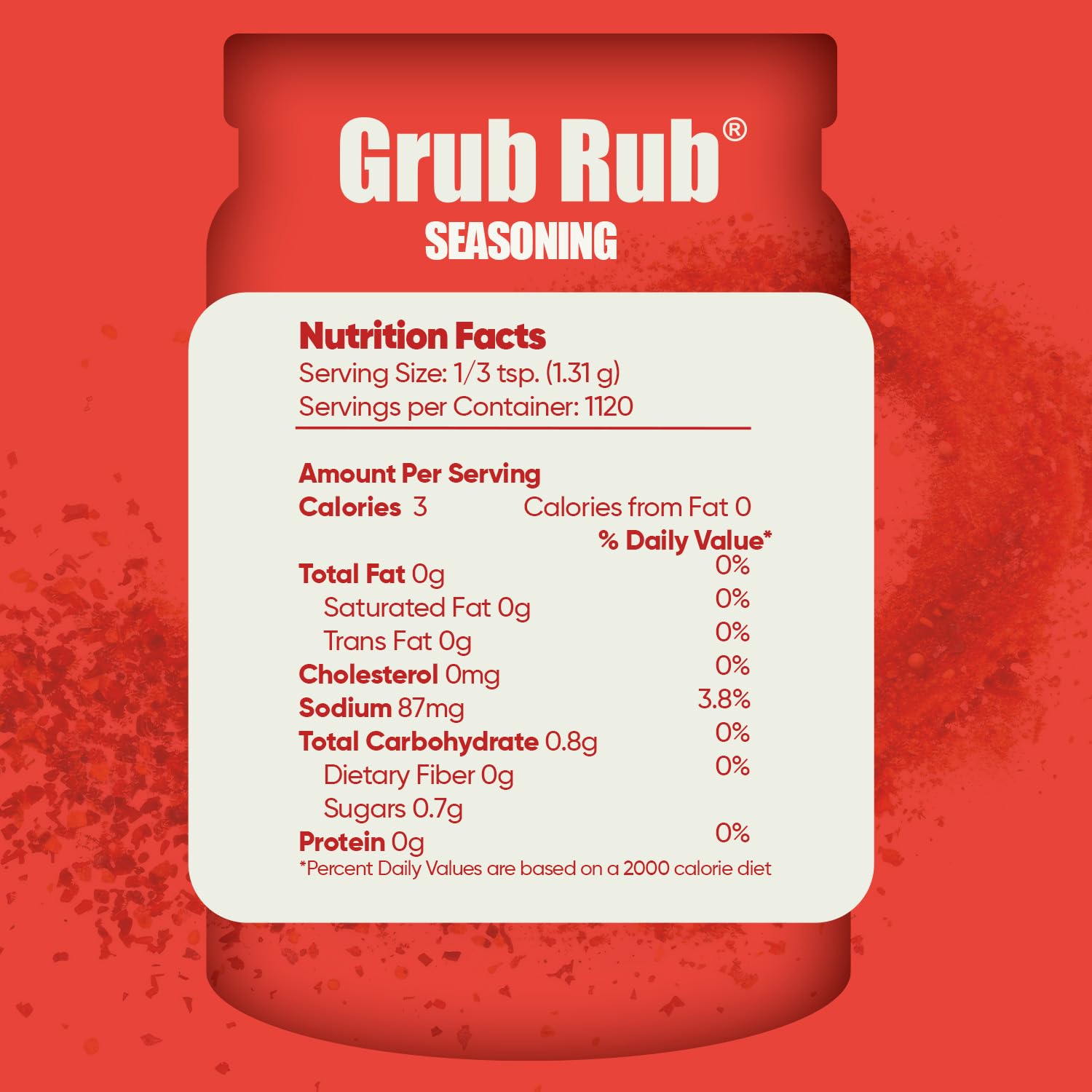 Grub Rub opened with spoon scooping rub from jar, convenient serving and bulk supply benefit