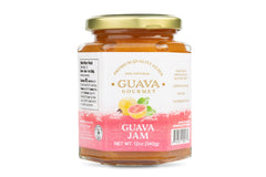 Guava Gourmet jar front view showing label and premium packaging benefit clarity