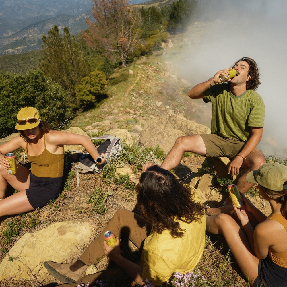 Guayaki poured over ice demonstrating refreshing citrus taste and quick boost