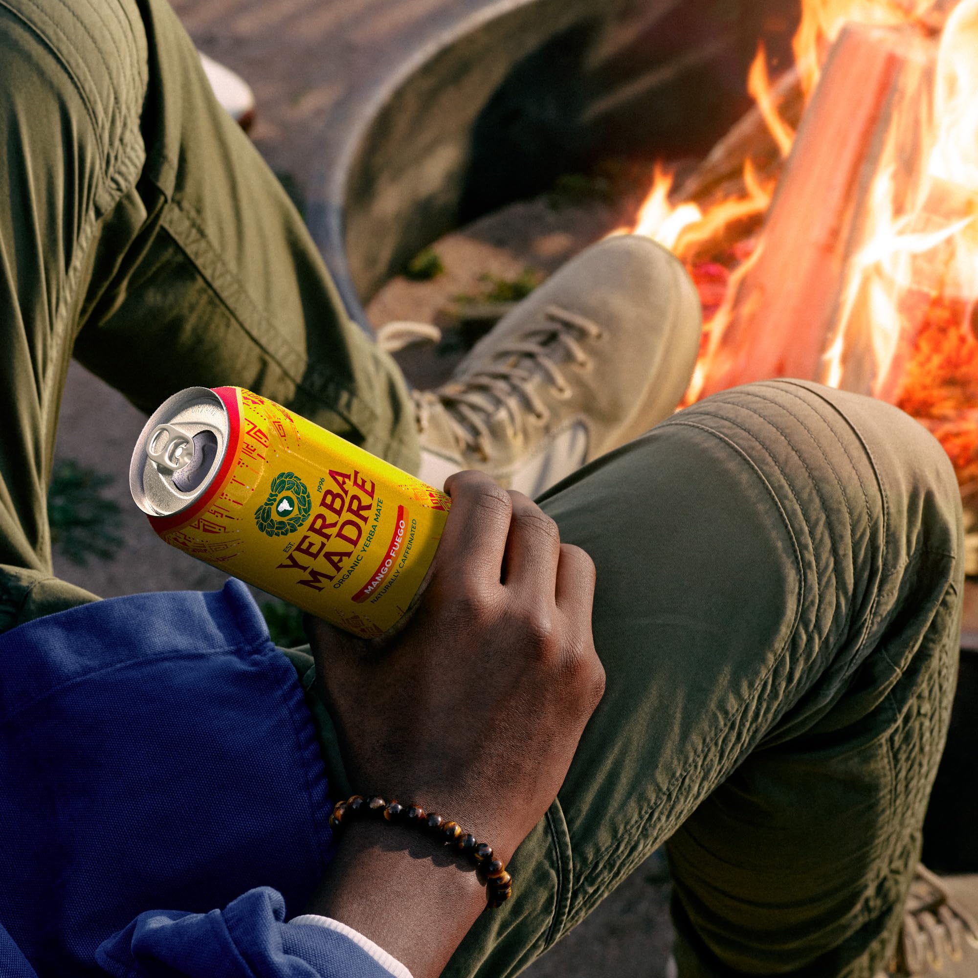 Guayaki Mango Fuego twelve-pack boxed shot conveying convenience for stocking