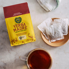 Guayaki brewed cup of yerba mate demonstrating rich color and steady energy