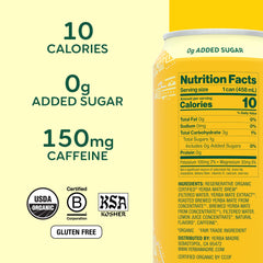 Guayaki Yerba Madre can top view highlighting can design and convenience
