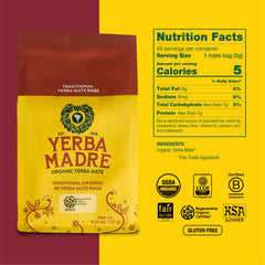 Guayaki close-up of an individual tea bag highlighting convenience and clean steeping