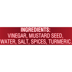 Gulden's spicy brown packet squeezed onto sandwich demonstrating bold flavor and easy portioning