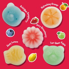 Gummy Glow opened bag with candies visible for easy grabbing benefit
