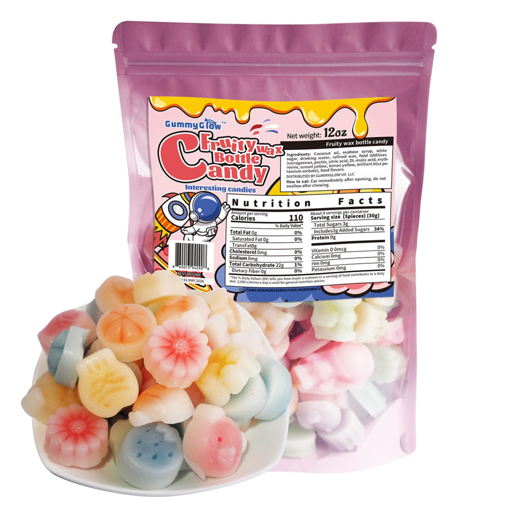 Gummy Glow in retro jar staged for parties highlighting nostalgic appeal