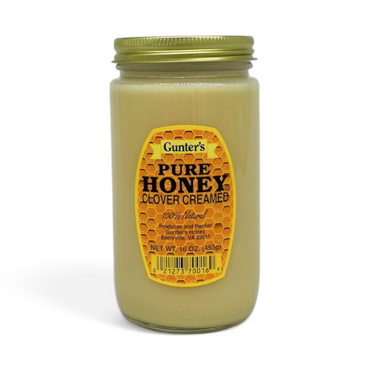 Gunter's jar front view showing label and spreadable texture benefit