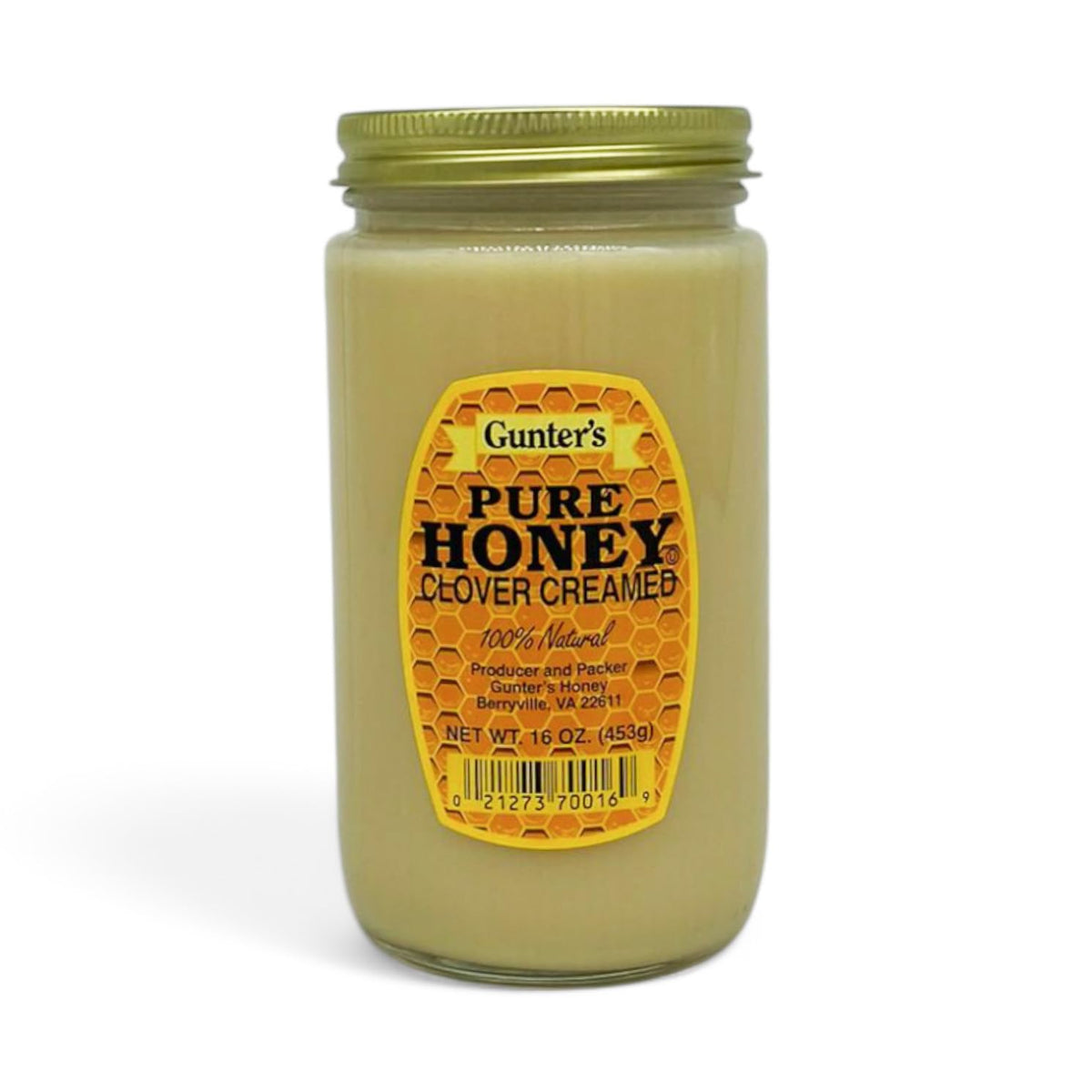 Gunter's jar front view showing label and spreadable texture benefit