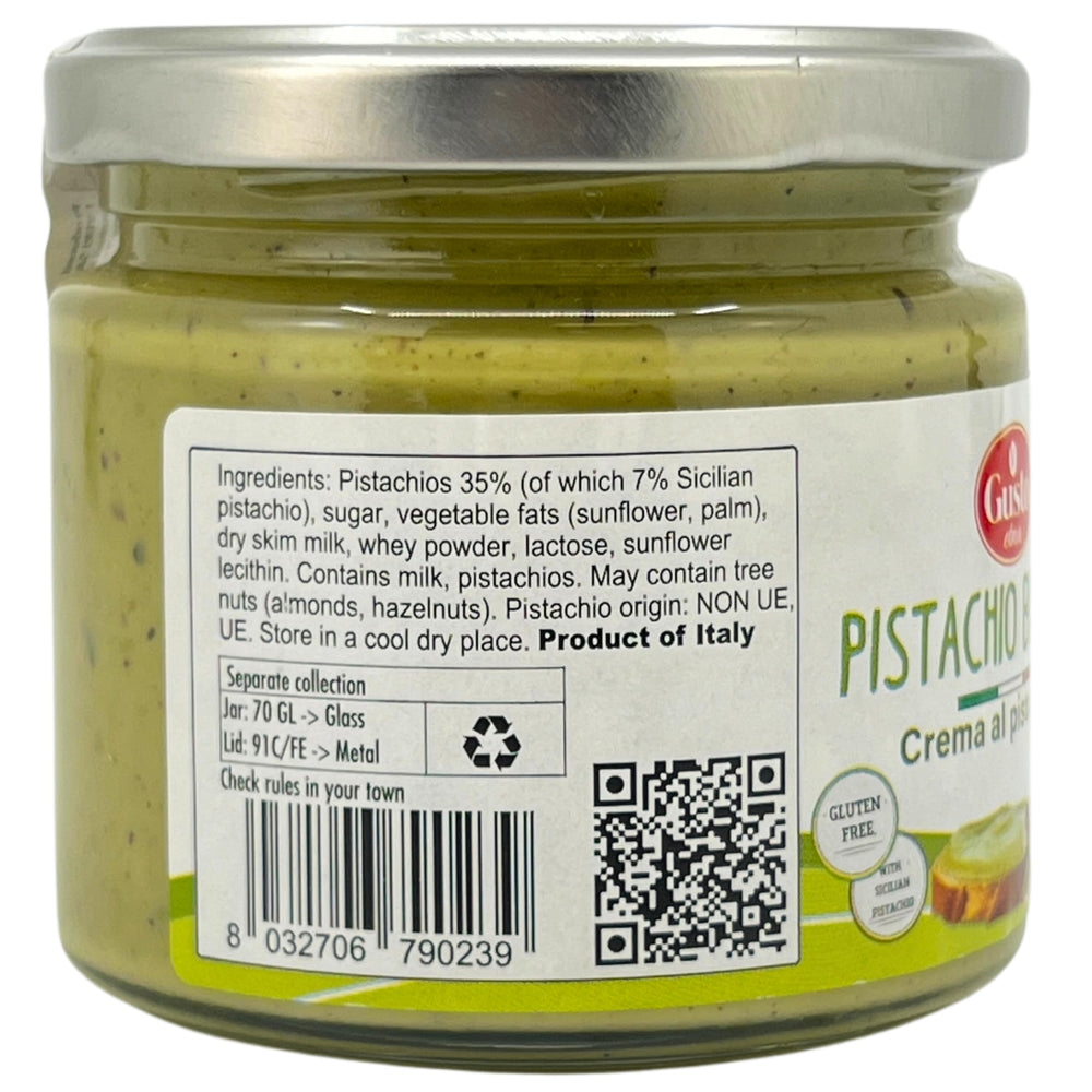 GUSTO ETNA spread on toast demonstrating rich pistachio flavor boost