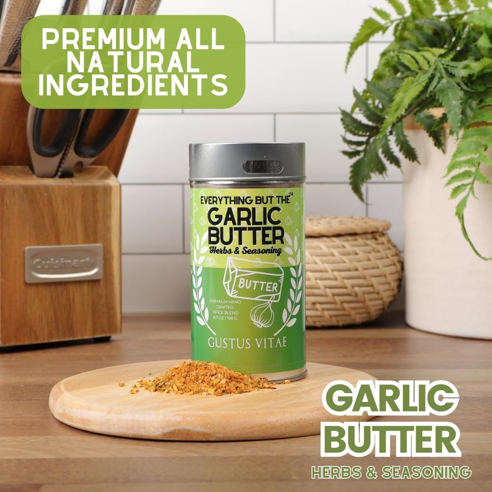Gustus Vitae mixed into compound butter demonstrating quick sauce or spread creation