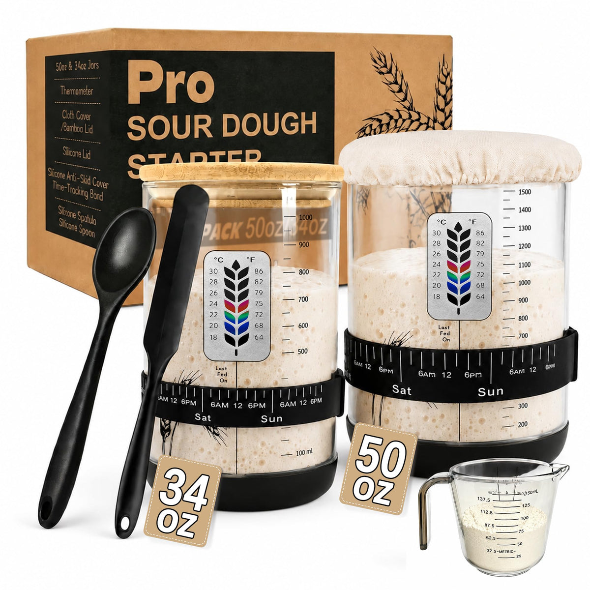 GWTQMJI front view of the 50oz and 34oz jar pair showing complete kit benefits