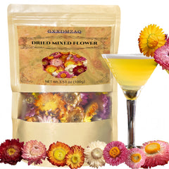 GXXDMZAQ front packaging showing natural dried chrysanthemum flowers and clear labeling benefit