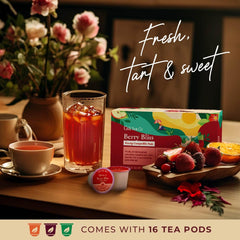 Gya Tea Co pod close-up revealing texture and easy single-serve convenience
