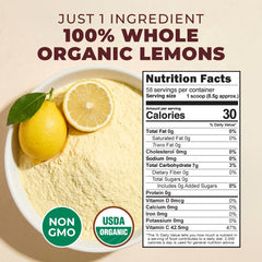 Gya Tea Co pouring lemon powder from bag showing easy pour convenience