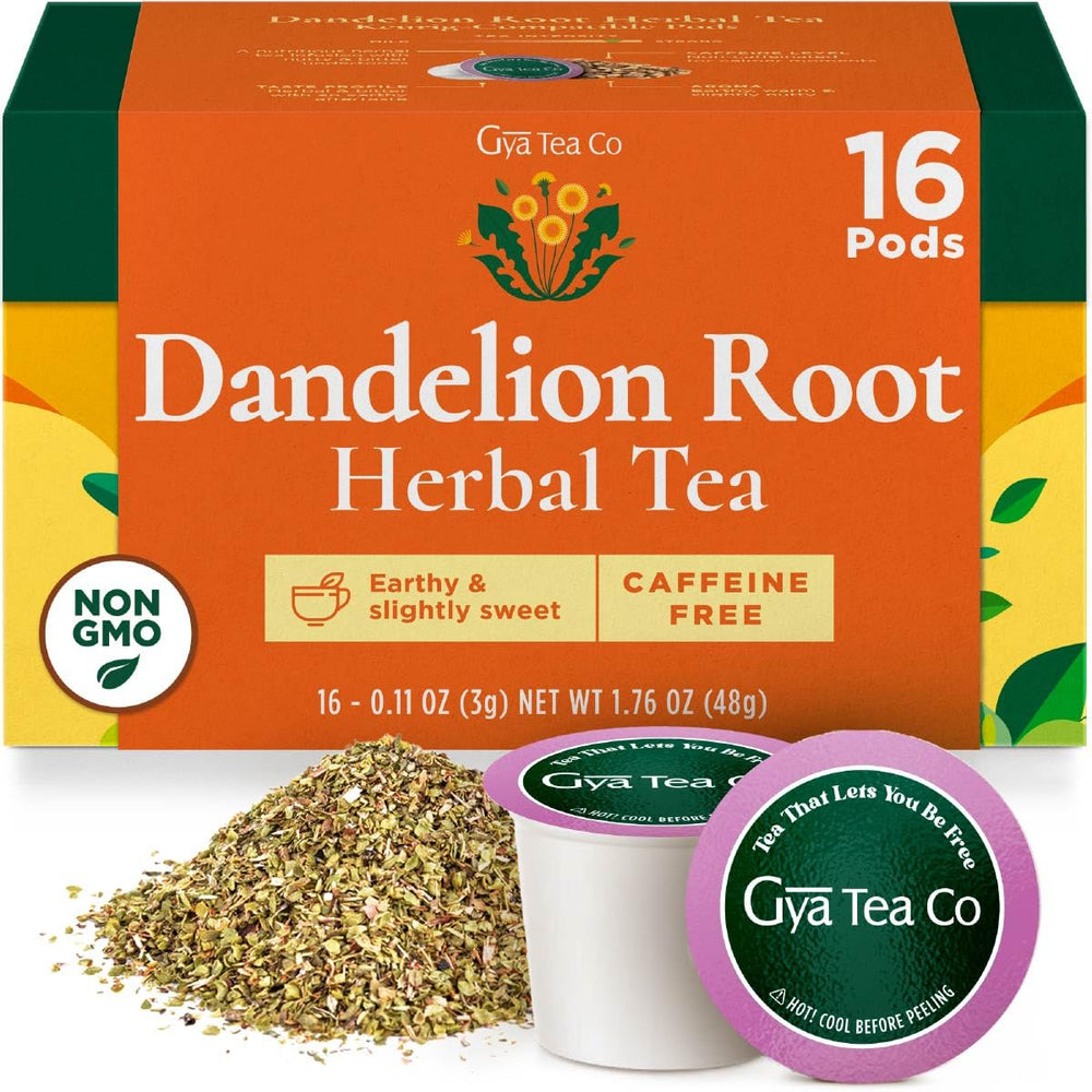 Gya Tea Co front packaging showing product and benefits