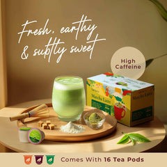 Gya Tea Co single-serve pod close-up highlighting convenient pre-measured portion