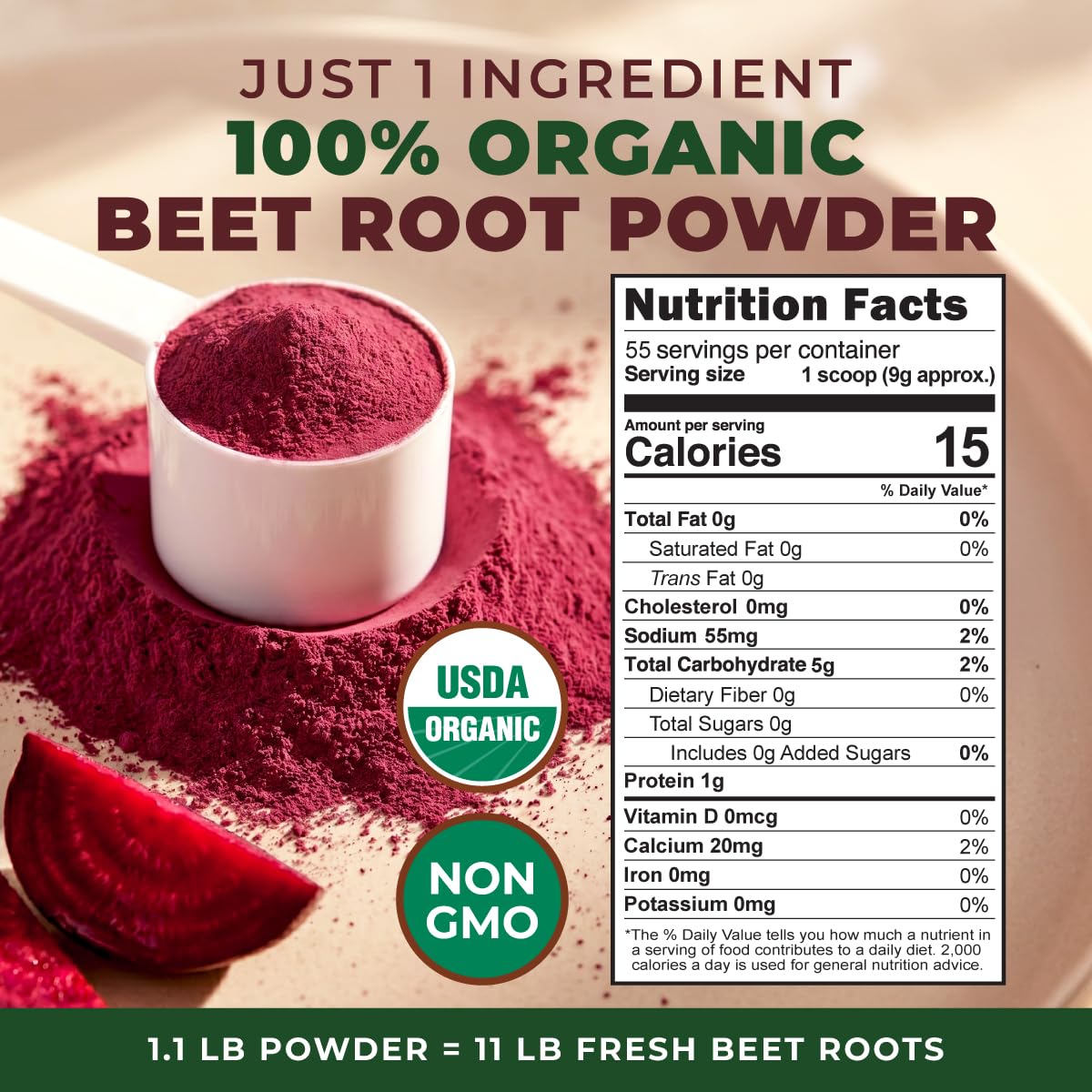Gya Tea Co beet root powder close-up texture for smooth mixing