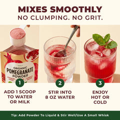 Gya Tea Co smoothie in blender showing vibrant color and easy blending benefits