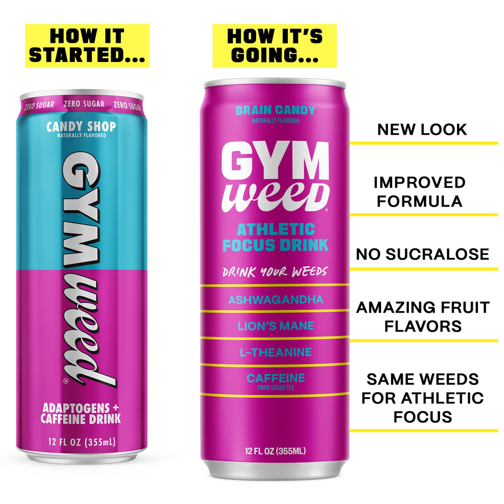 GYM SODA GYM WEED liquid splash texture highlighting clean energy feel