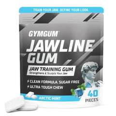 GYMGUM front packaging showing Arctic Mint and 40-count convenience