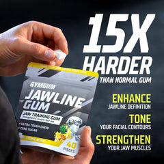 GYMGUM close up of ultra‑hard gum texture for effective resistance