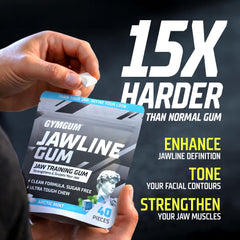 GYMGUM close-up of hard gum texture for intense resistance training
