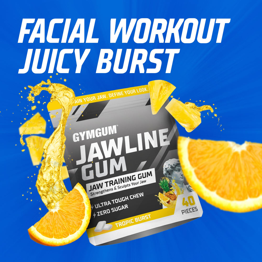 GYMGUM label showing ingredients and keto‑friendly benefits