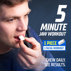 GYMGUM single piece beside a coin for size and chew scale reference