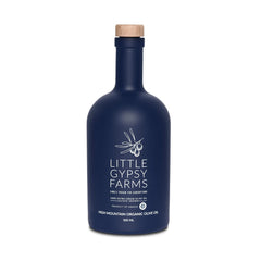 Gypsy Farms front packaging bottle showing organic single-estate origin and benefit