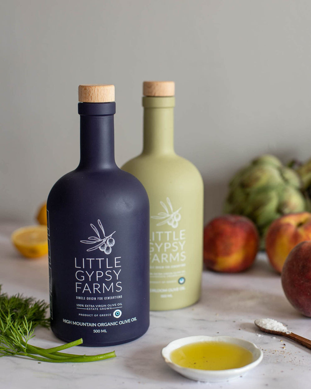Gypsy Farms 500ml bottle held in hand indicating scale and gift suitability