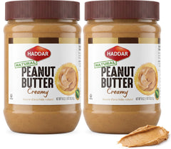 Haddar jar front label showing pure peanut ingredient and kosher certification benefit
