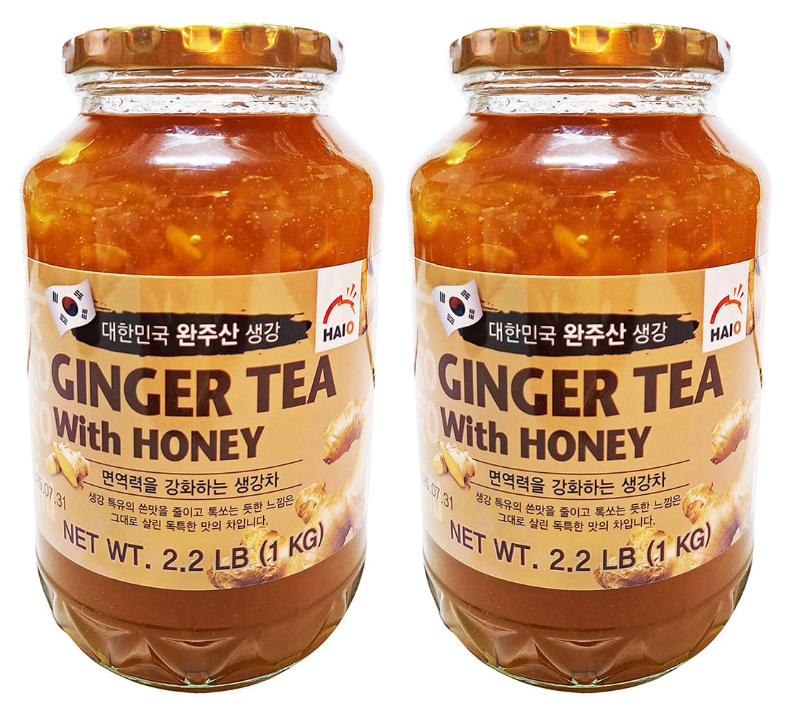 Haio front packaging showing two glass jars and label, emphasizes authentic Korean origin and convenience