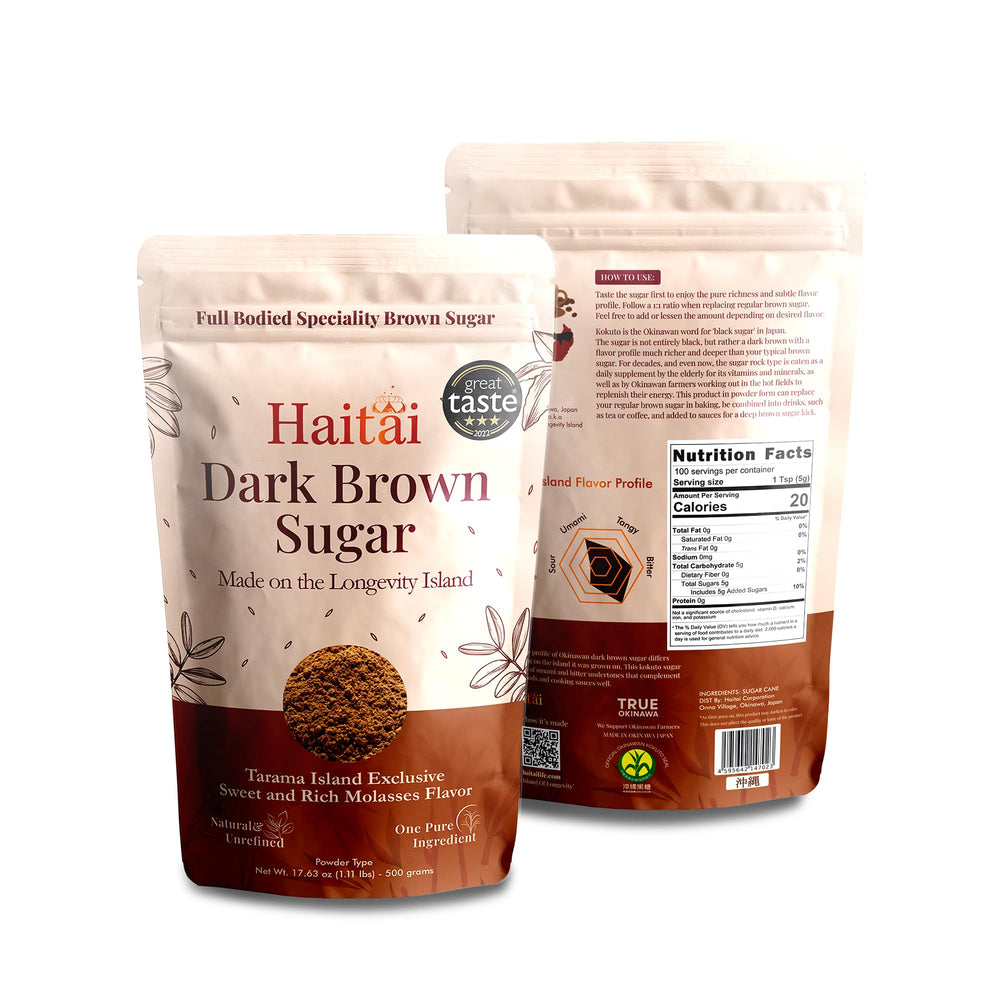 Haitai used in tea and dessert to add deep flavor and natural minerals