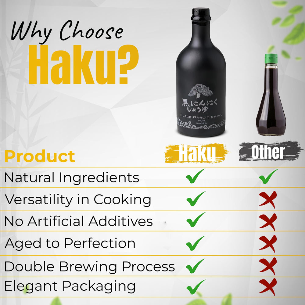 HAKU bottle on kitchen counter with utensils, conveying everyday culinary versatility benefit