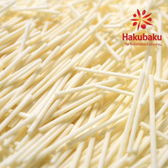 HAKUBAKU standing pouch on shelf showing resealable packaging and portion control