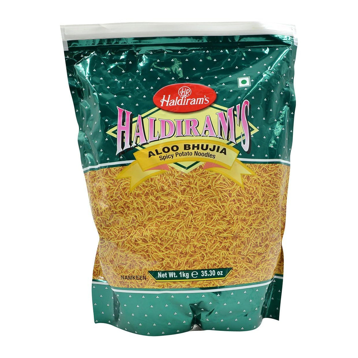 Haldiram's front packaging 1kg showing brand and product for easy identification