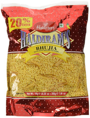 Haldiram's front packaging showing 1000g bhujia, convenient large-size snack